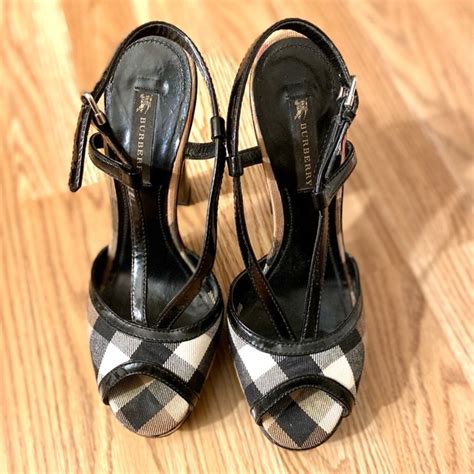 womens burberry heels|burberry platform heels.